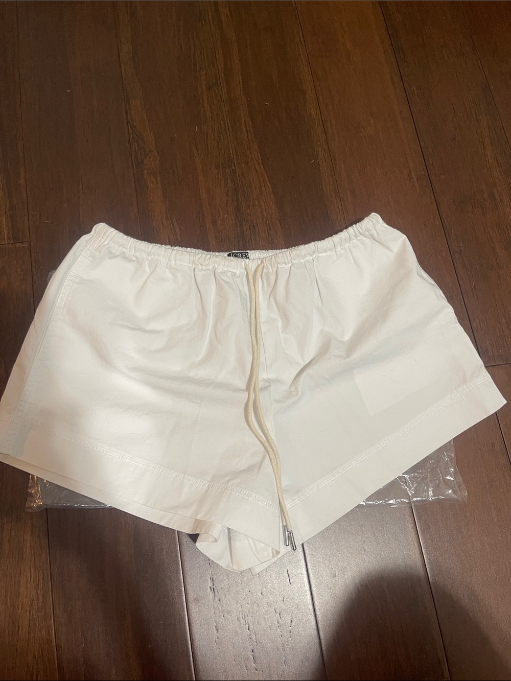 J. Crew White Athletic Drawstring Shorts